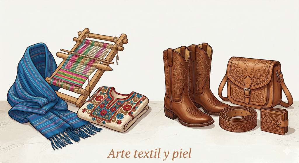 arte textil y piel