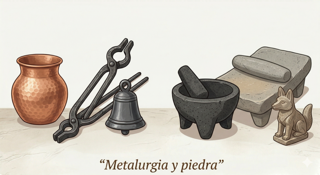 metalurgia y piedra