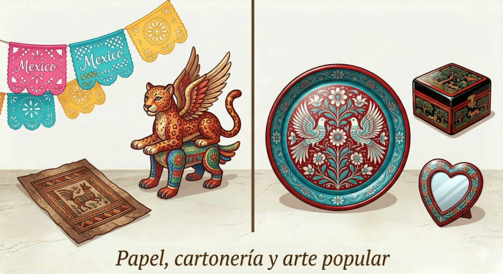 papel, cartonería y arte popular